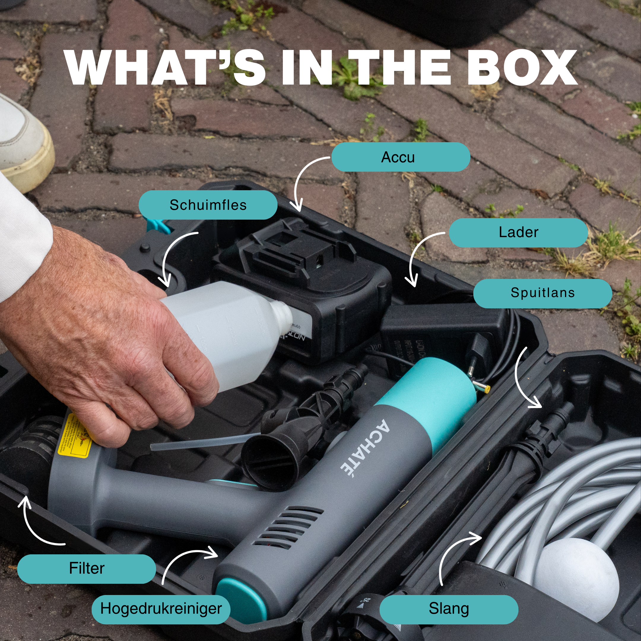 Achaté Cordless High Pressure Cleaner