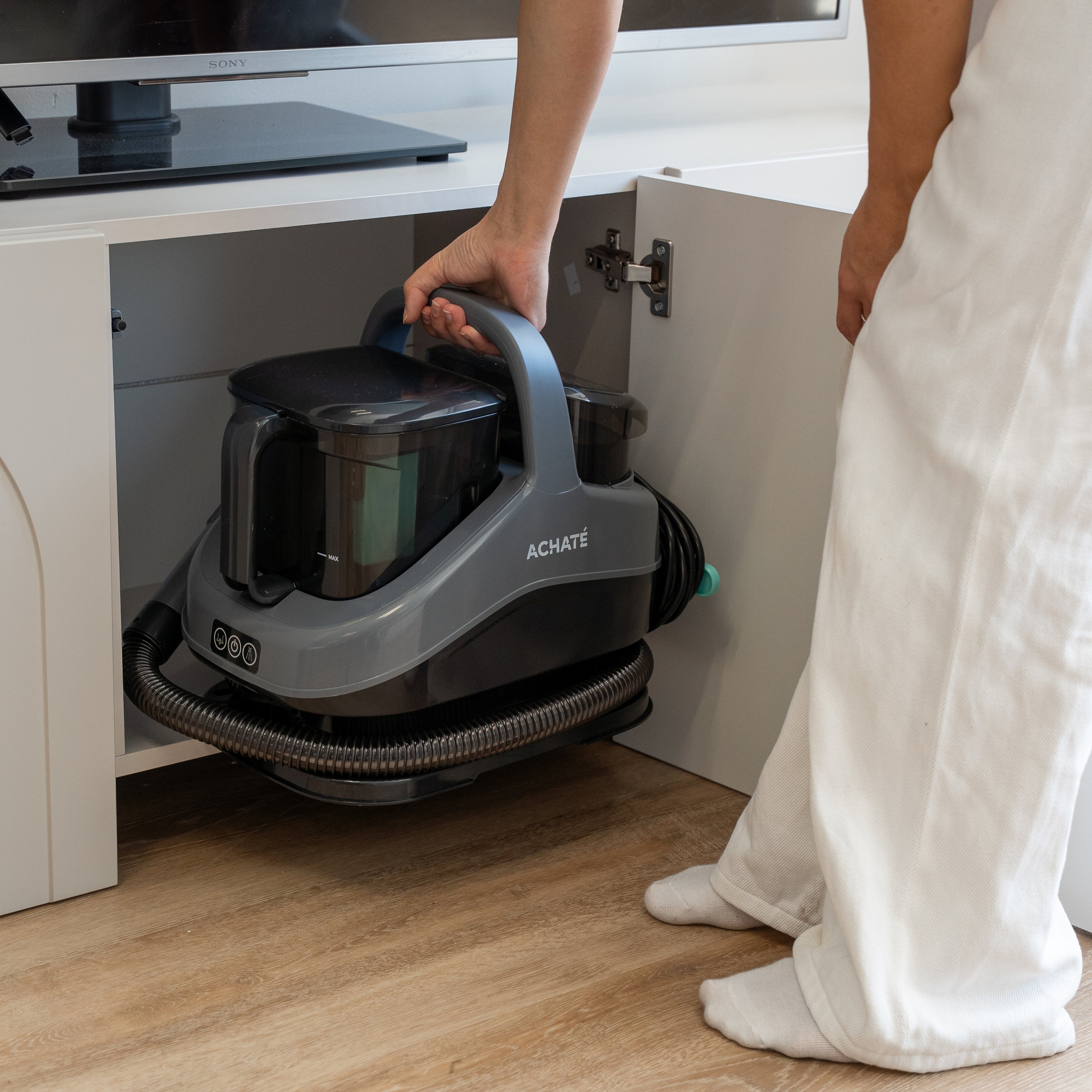 Achaté Vlekkenreiniger PRO met Stoom & Heet water