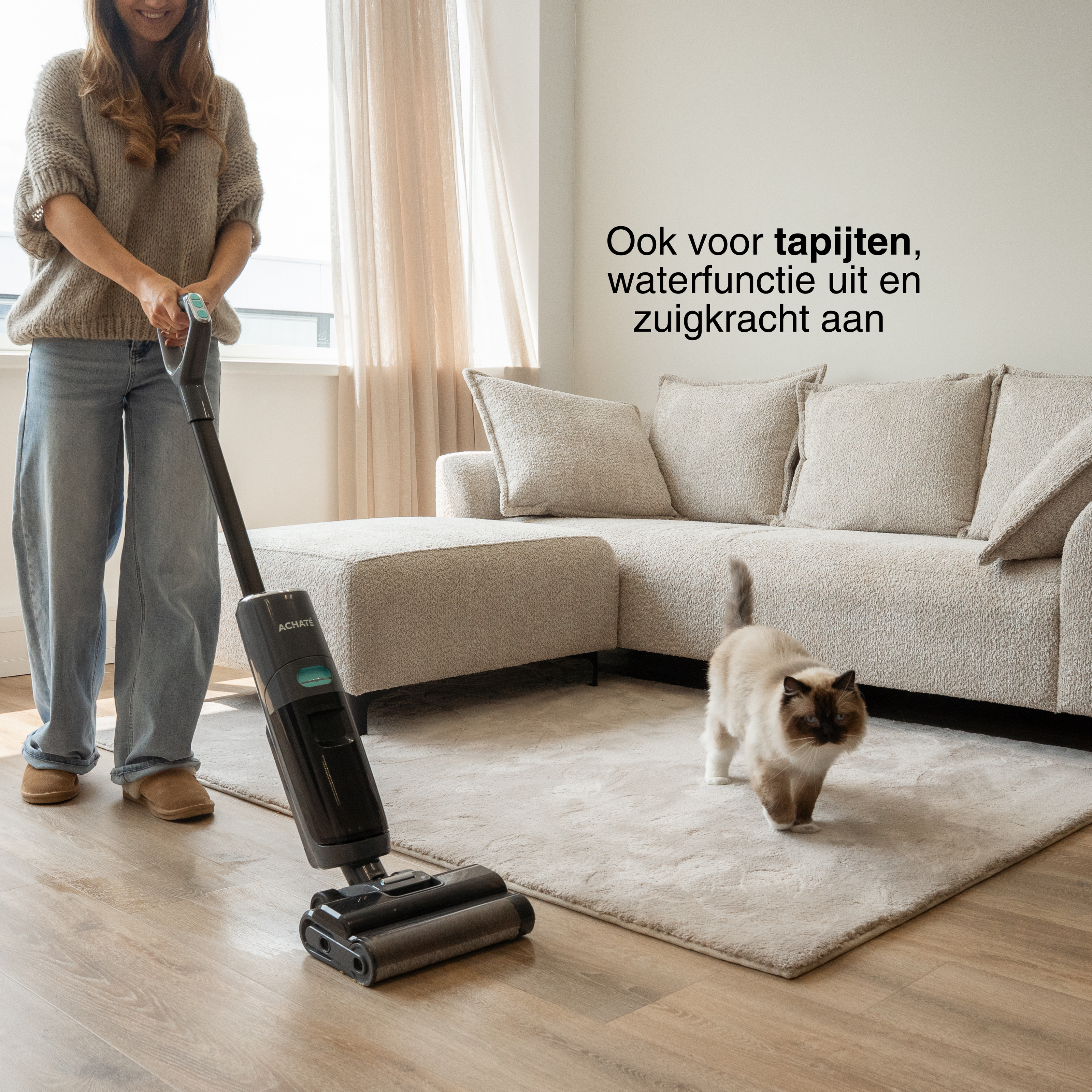 Achaté Mop Vacuum Cleaner - Wet & Dry