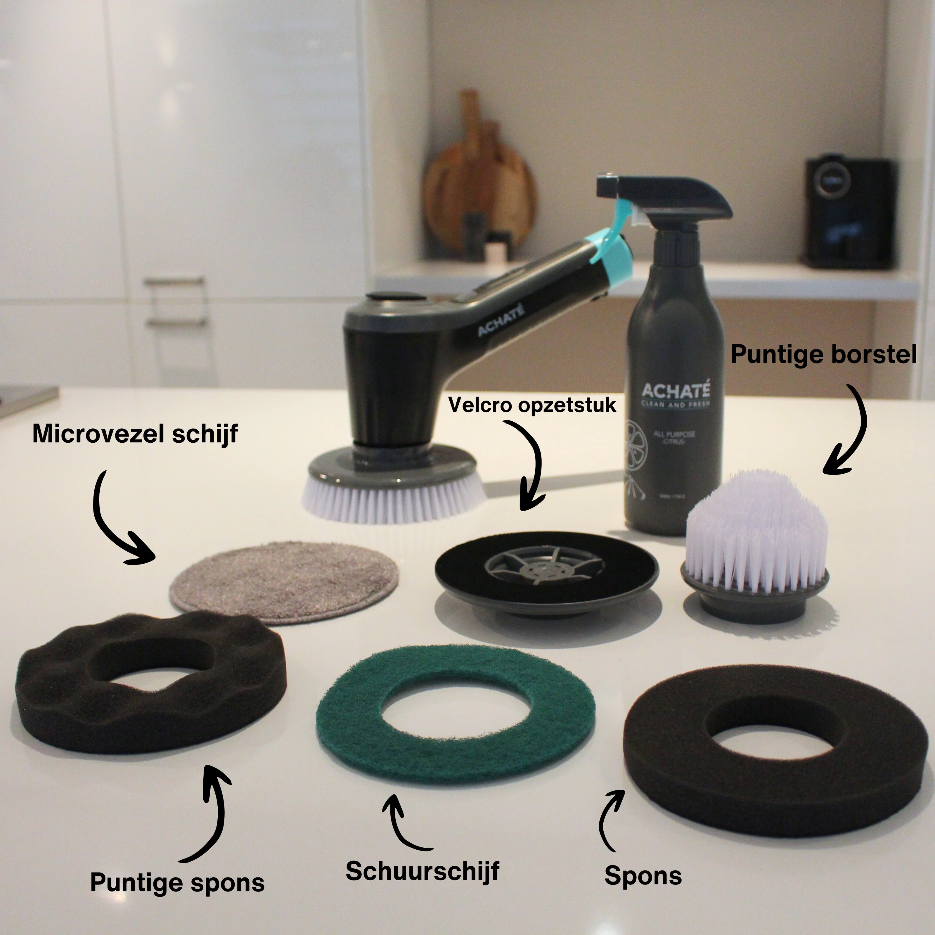 Achaté Electric Cleaning Brush - Extra Brushes