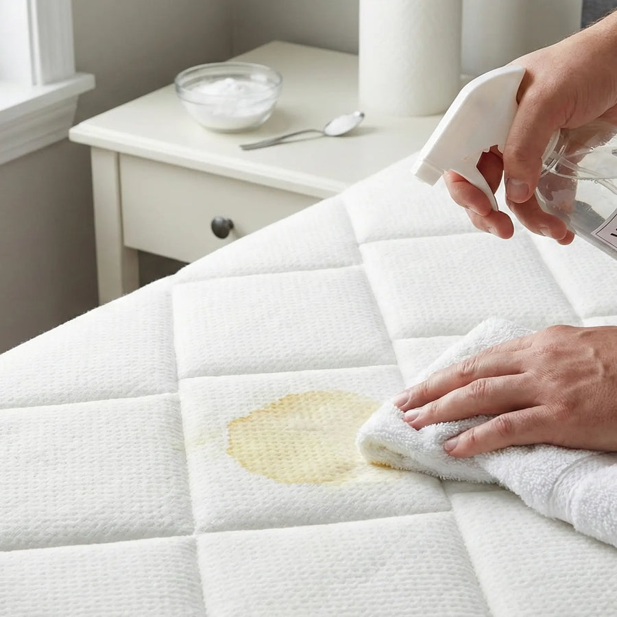 urinevlekken uit een matras halen