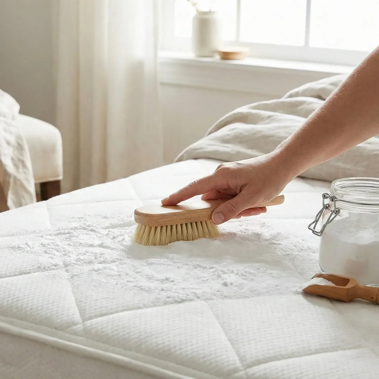 je matras reinigen met baking soda