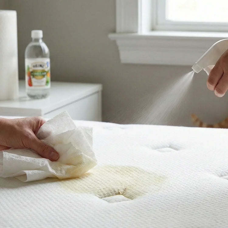 Kattenpis uit matras verwijderen