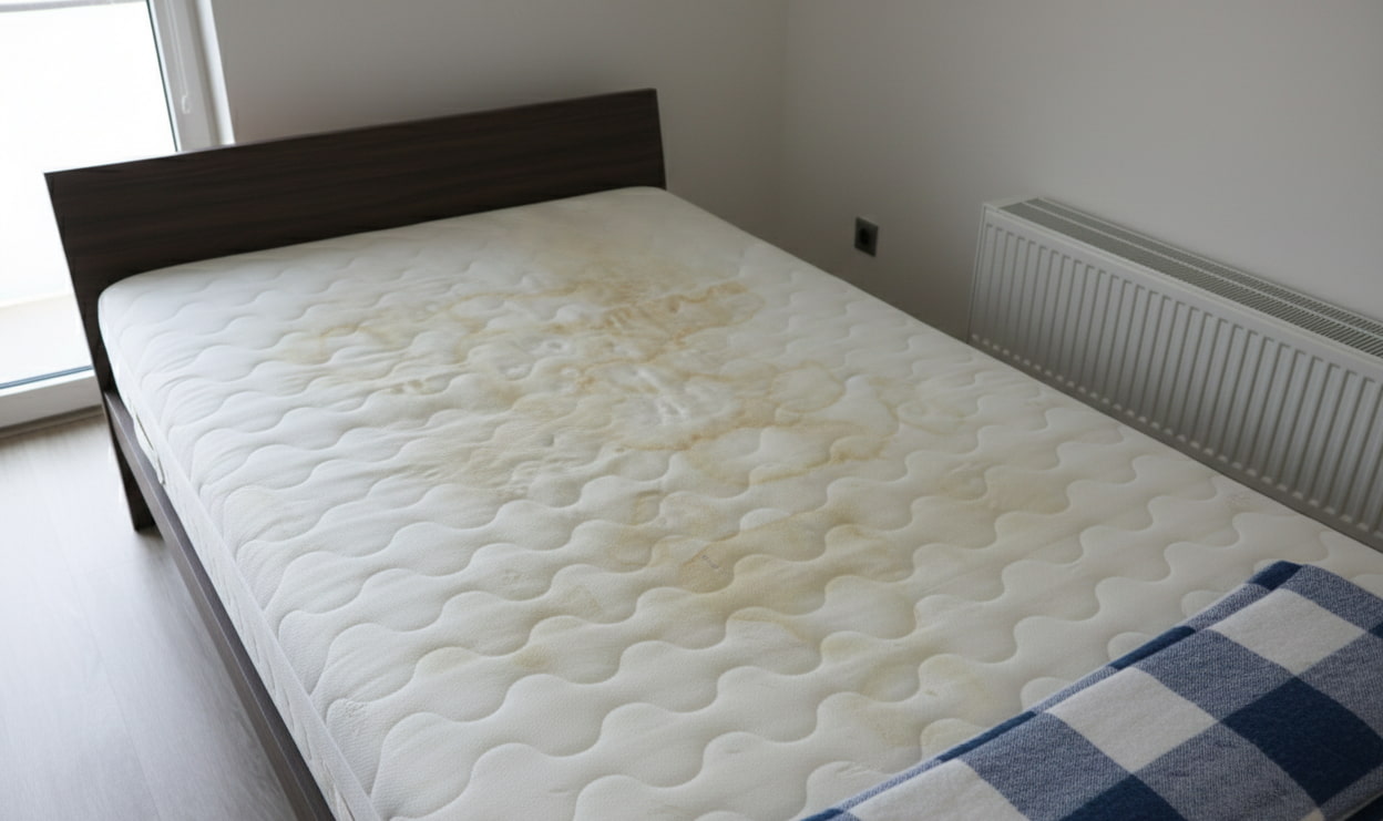 urinevlekken in matras