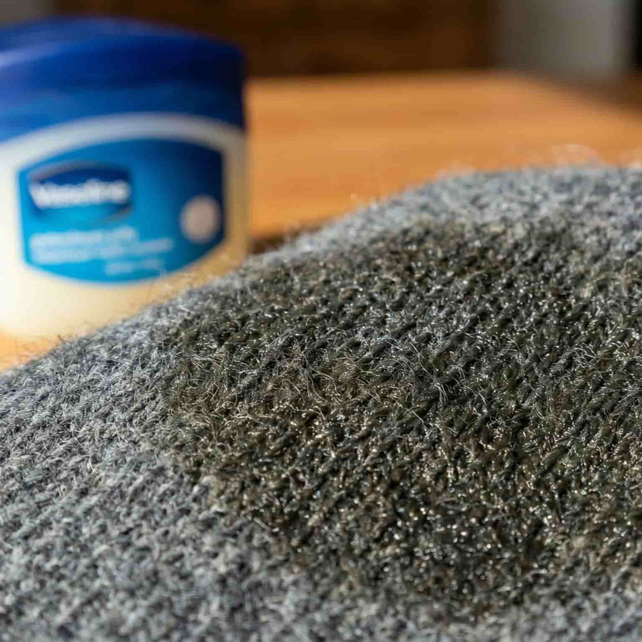 vaseline vlek verwijderen
