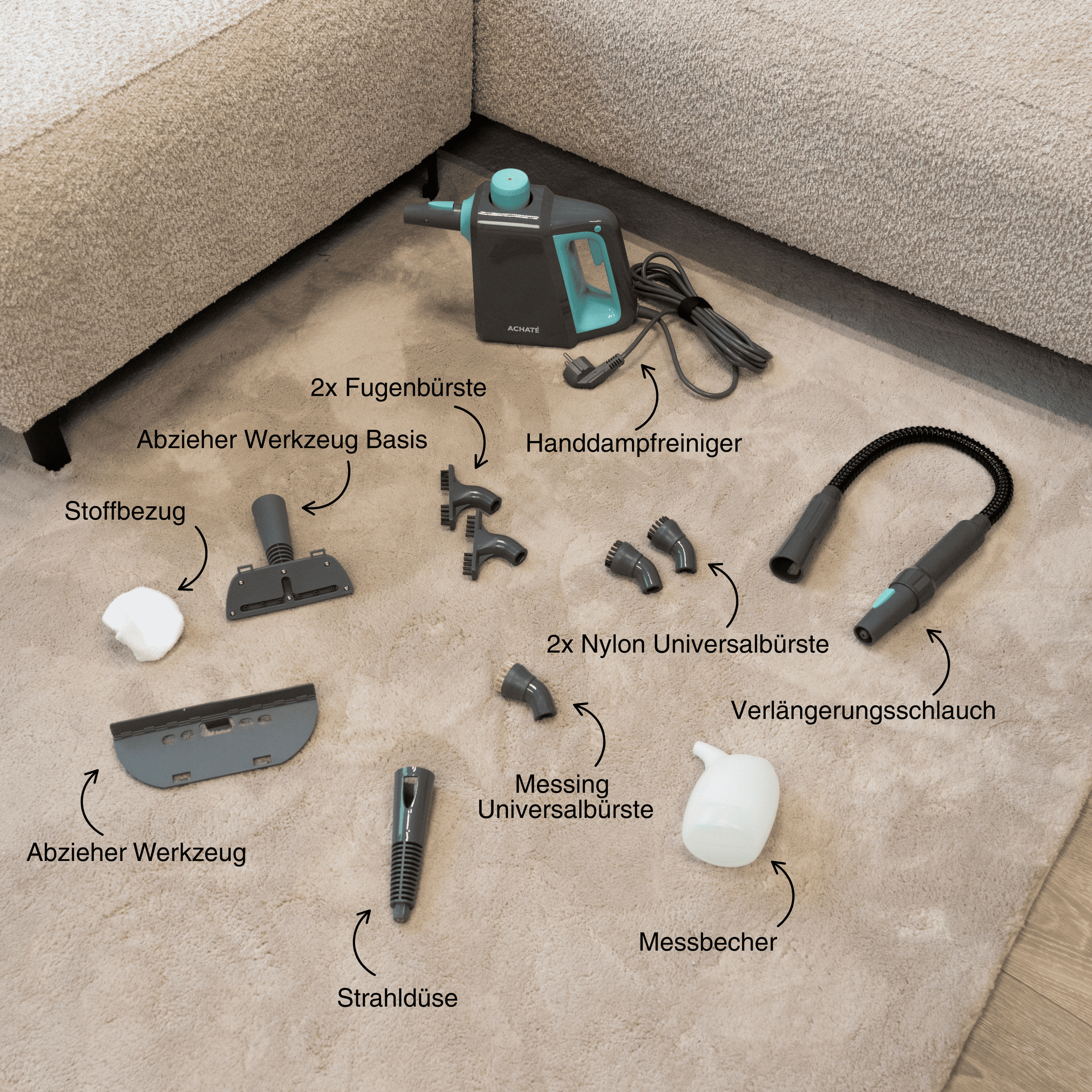 Achaté Handdampfreiniger PRO