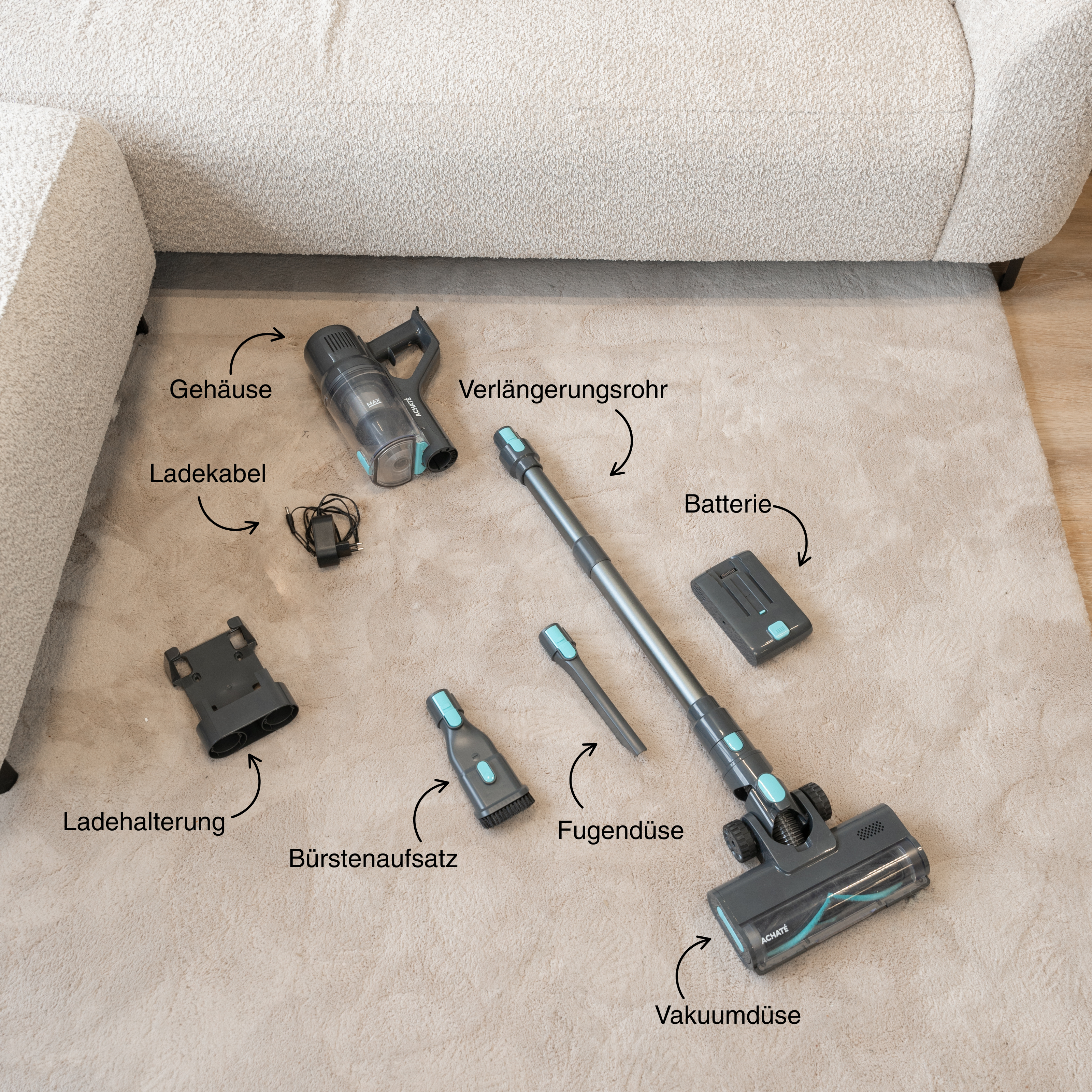 Achaté Stabstaubsauger V2
