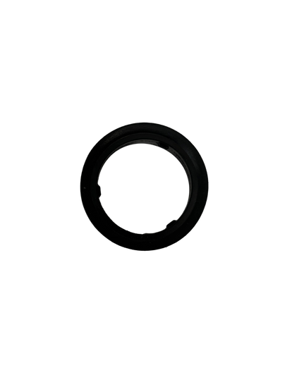 Black circular rubber gasket or seal ring with smooth texture, designed for use in home cleaning or steam cleaning devices.