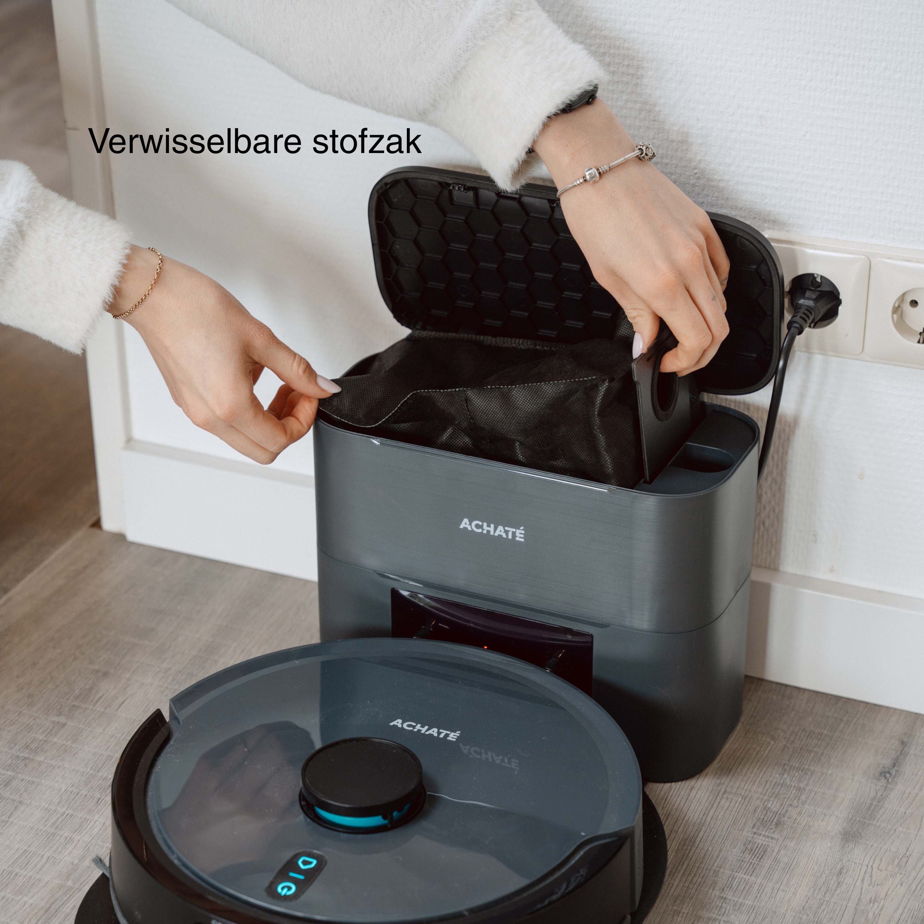 Achaté Robotstofzuiger met dweilfunctie