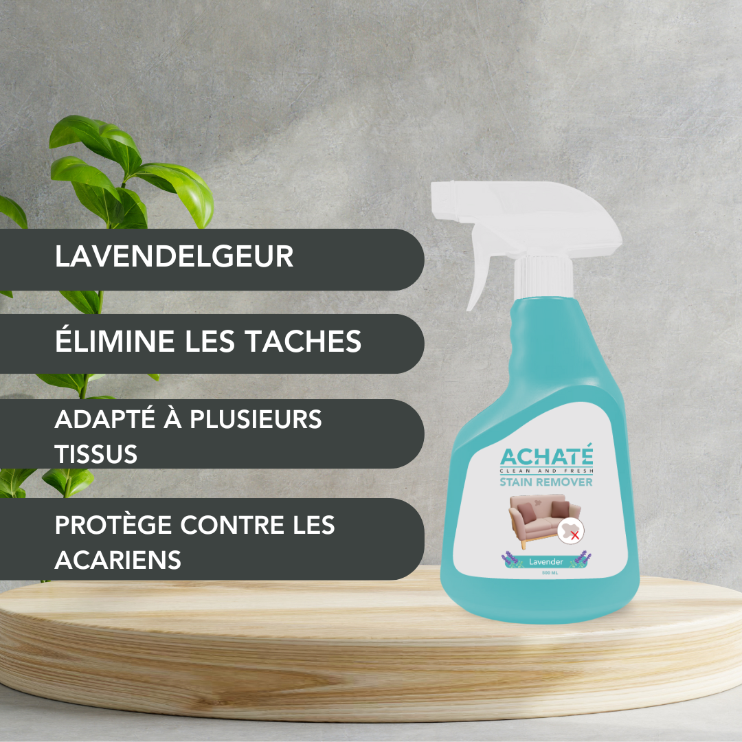 Achaté Stain Cleaner - Carpet Cleaner - Spray - Lavender Scent - 500ml