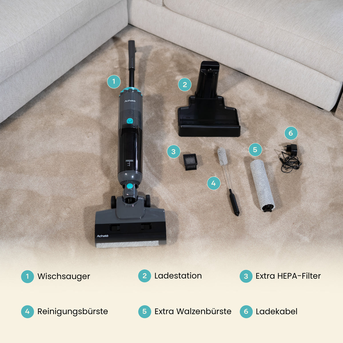 Achaté Wet & Dry Vacuum Cleaner V2