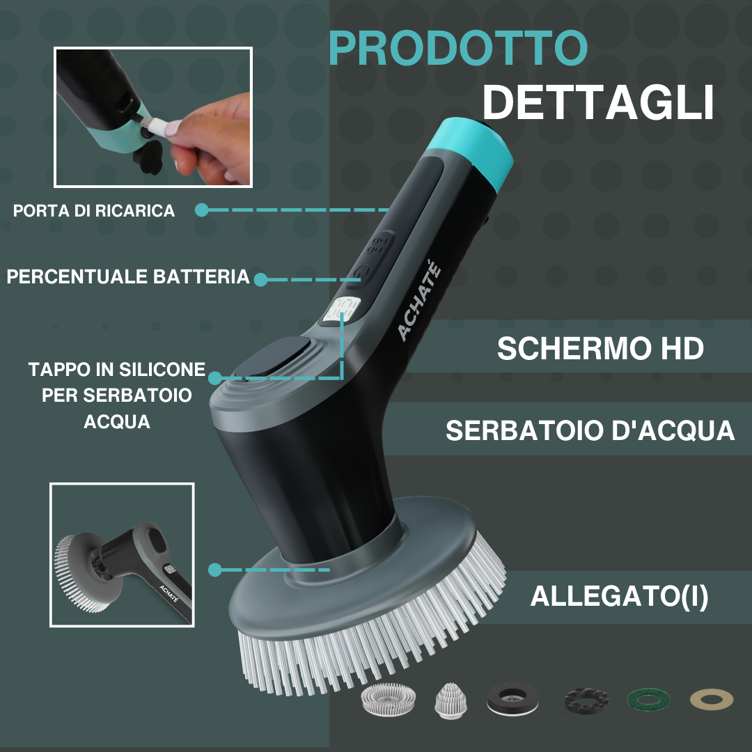 Achaté Electric Cleaning Scrubber