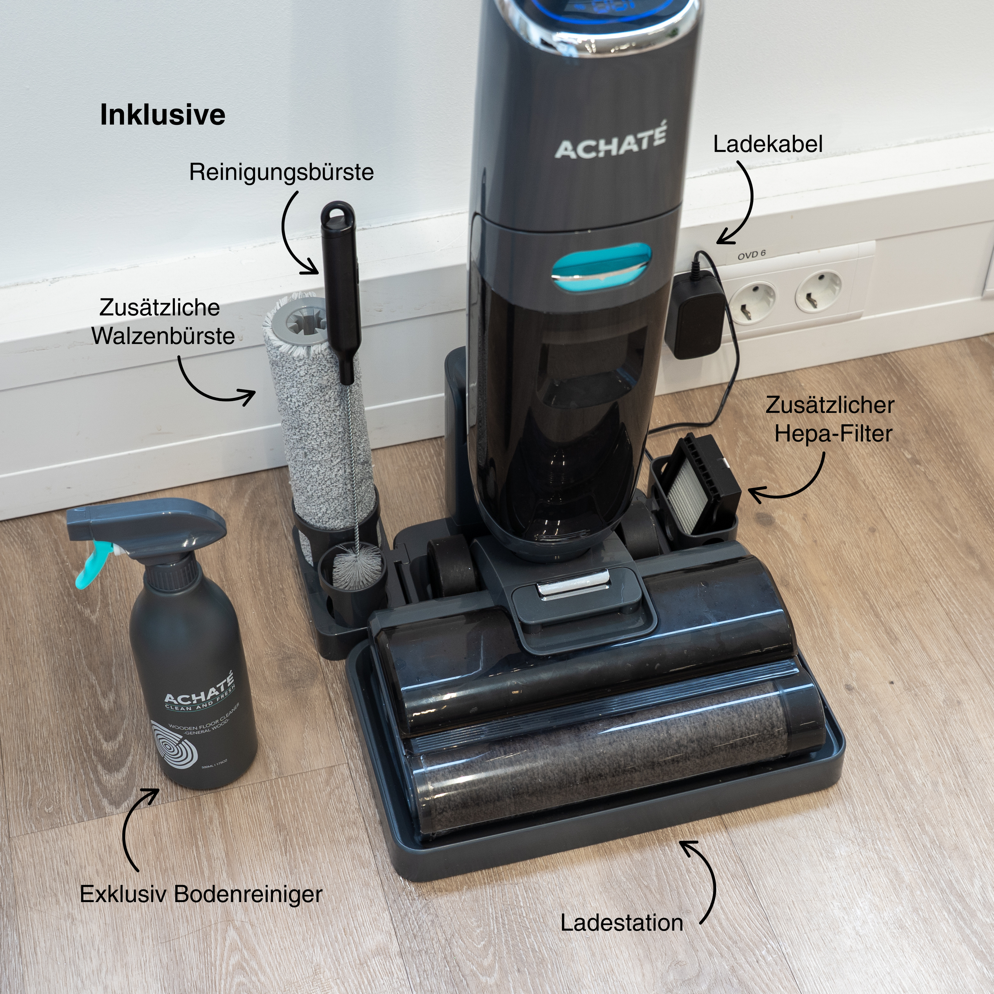 Achaté Wischsauger – Nass &amp; Trocken