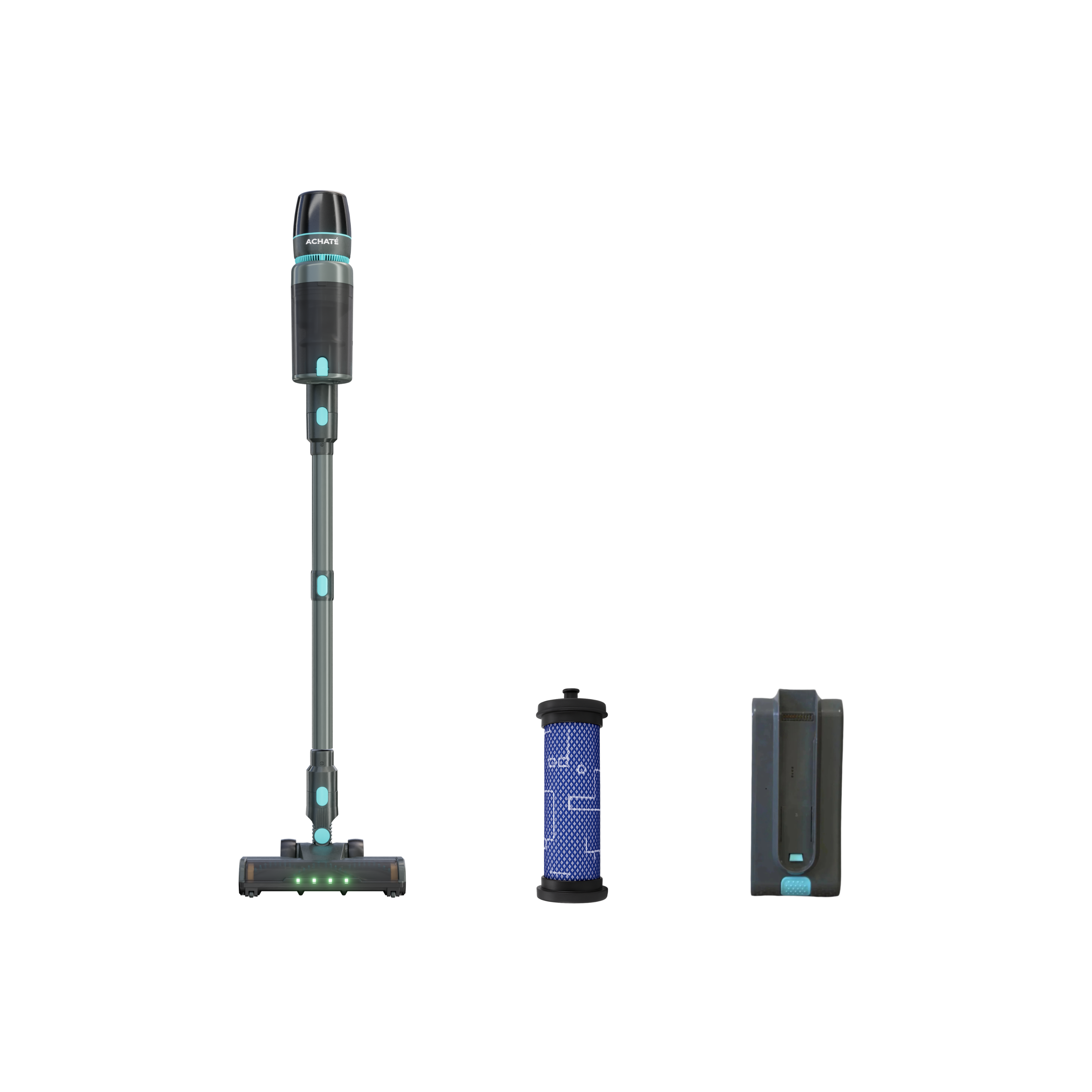Achaté Stabstaubsauger PRO Bündel