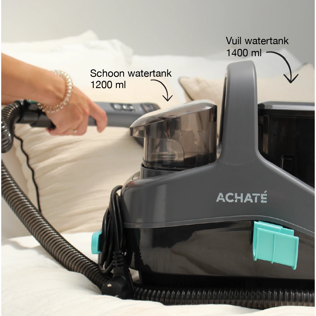 Achaté Vlekkenreiniger PRO met Stoom & Heet water