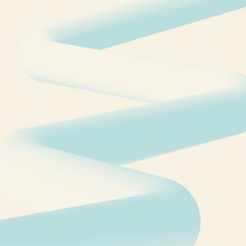 Abstract soft blue zigzag shapes on a light beige background with smooth gradients, creating a calm and minimalist visual pattern.