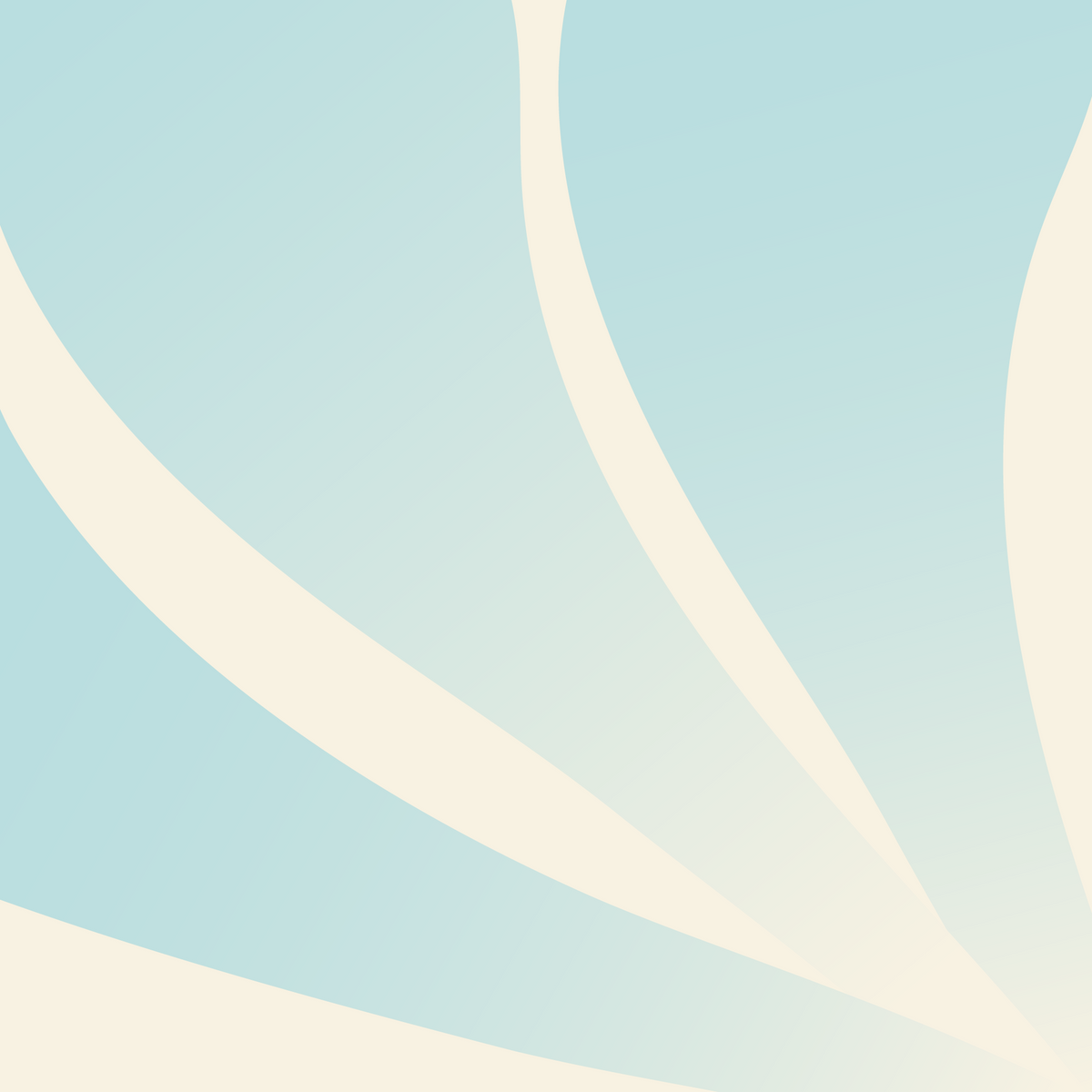 Abstract background with curved, flowing stripes in soft cream and pale blue shades creating a smooth, calming pattern.