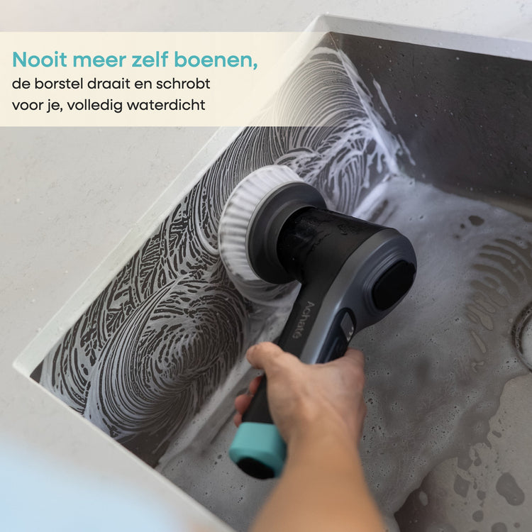 Achaté Elektrische Schoonmaakborstel: nooit meer zelf boenen