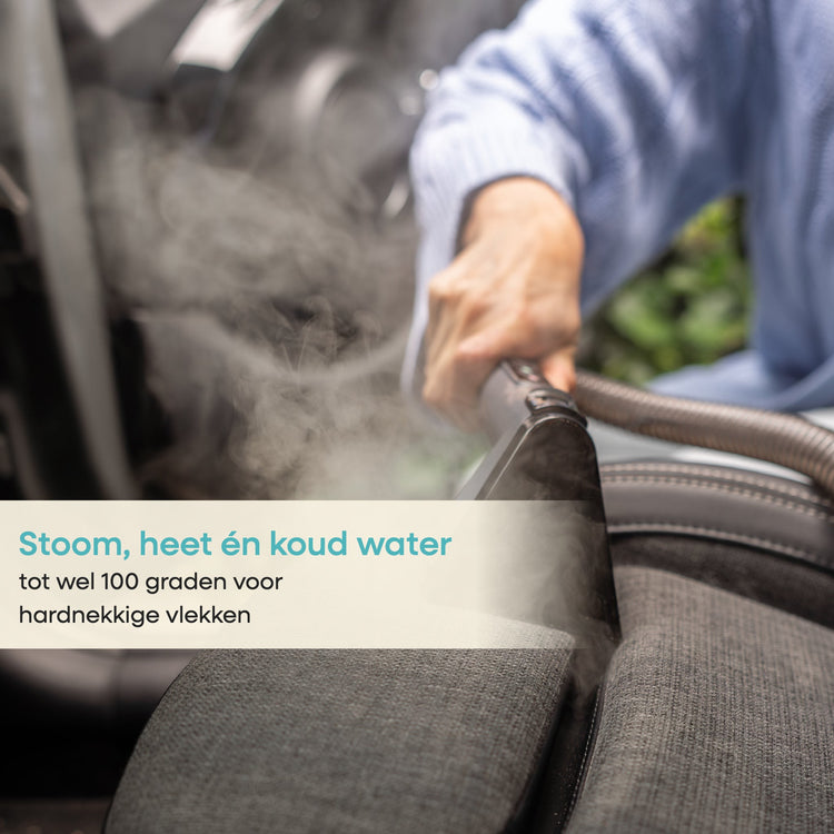 Achaté Vlekkenreiniger PRO met stoom, heet en koud water