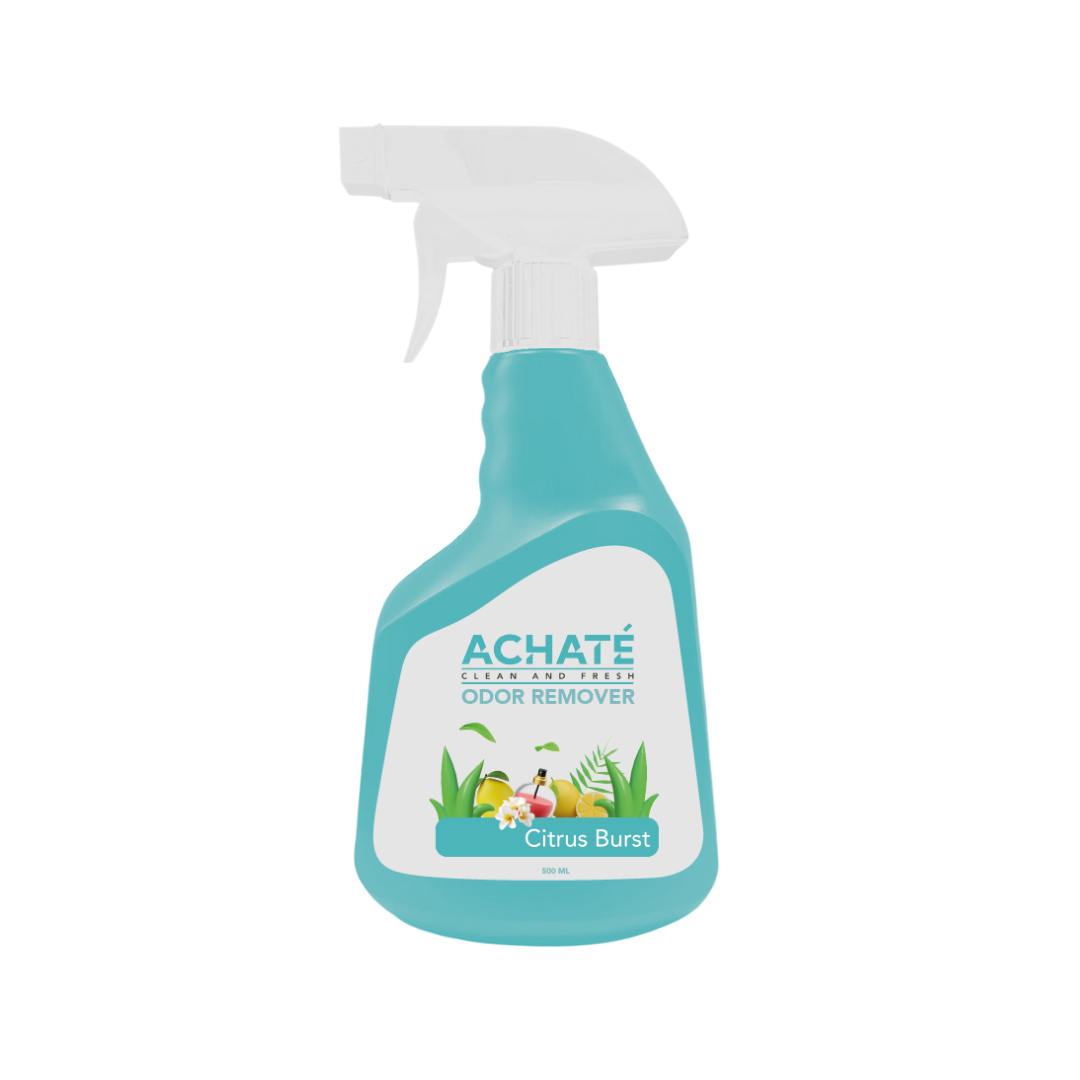 Achaté Detergente per macchie - Detergente per tappeti - Spray - Profumo di lavanda - 473 ml