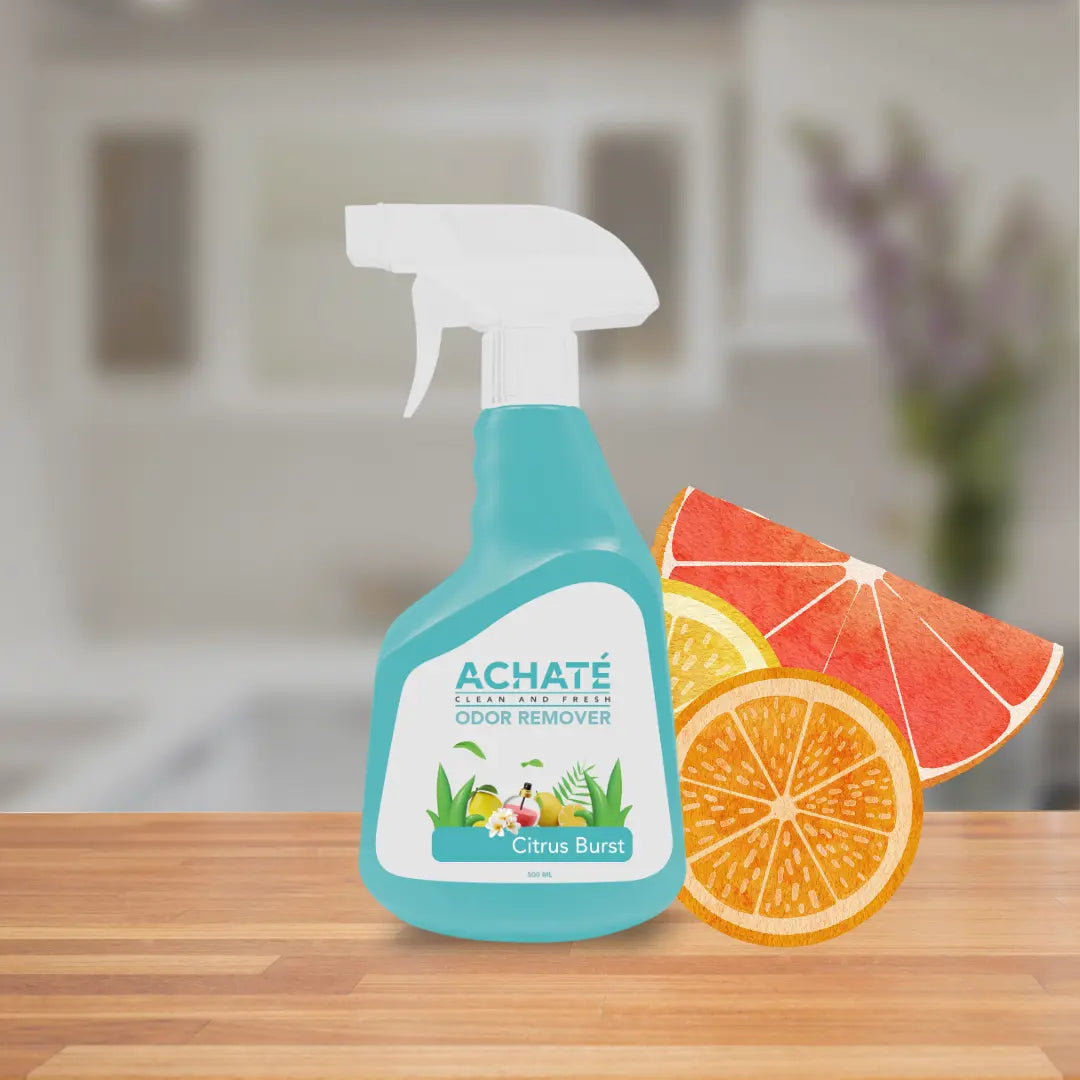 Achaté Nettoyant pour taches - Nettoyant pour tapis - Spray - Parfum lavande - 473 ml